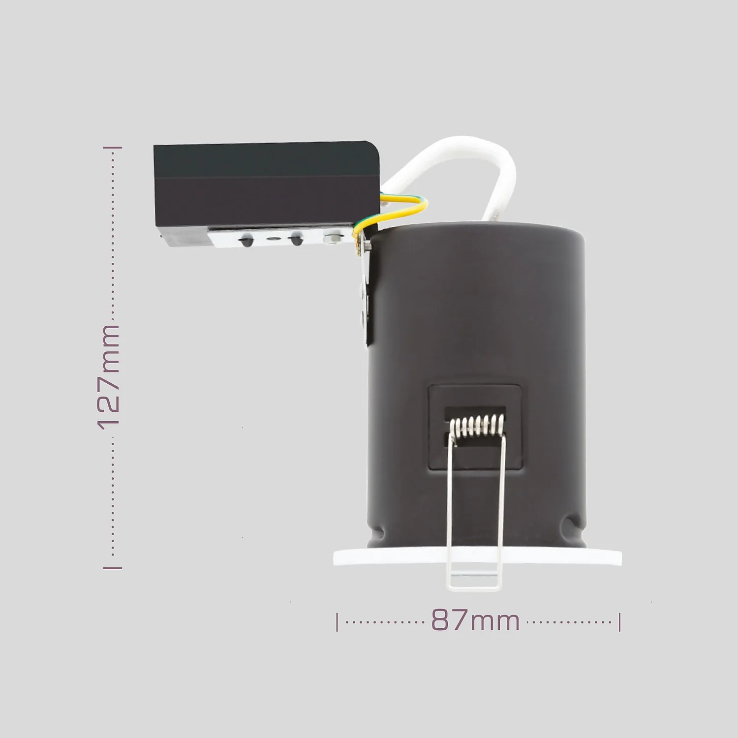 Fixed Fire Rated IP65 Pack 3 Downlights - White Finish 4 Fixed Fire Rated IP65 Pack 3 Downlights - White Finish - Image 2