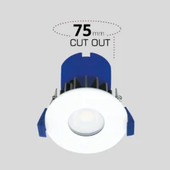 Fixed Fire Rated IP65 LED 5 Pack Downlights - White 9 Fixed Fire Rated IP65 LED 5 Pack Downlights - White -Fashion Lighting 13031827 1134861149571902