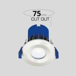 Fixed Fire Rated IP65 LED 5 Pack Downlight - Brushed Nickel -Fashion Lighting 13031829 1604860676658691