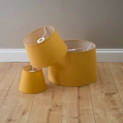 Clyde Ochre Taper Shade - 20cm 13 Clyde Ochre Taper Shade - 20cm -Fashion Lighting 13139368 6954920559331100