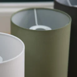 Clyde Sage Cylinder Shade - 16cm 16 Clyde Sage Cylinder Shade - 16cm -Fashion Lighting 13139380 1624944147982011