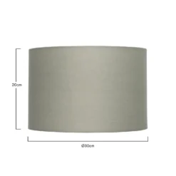 Clyde Sage Drum Shade - 30cm 12 Clyde Sage Drum Shade - 30cm -Fashion Lighting 13139395 7854900552015512