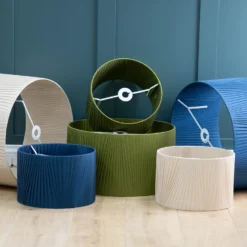 Raye Olive Drum Pleated Silk Shade - 30cm 17 Raye Olive Drum Pleated Silk Shade - 30cm -Fashion Lighting 13139397 2044944148239567