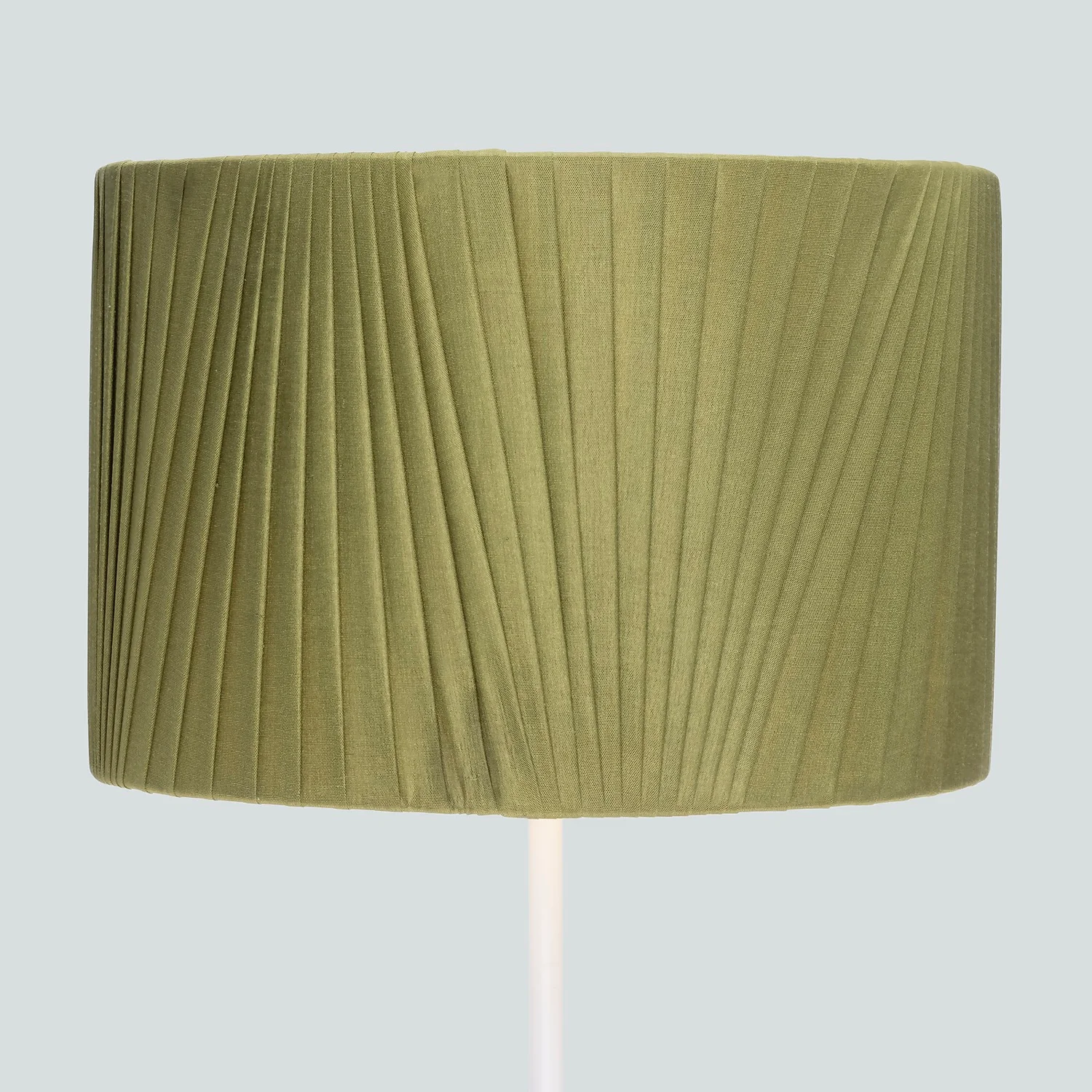 Raye Olive Drum Pleated Silk Shade - 30cm 5 Raye Olive Drum Pleated Silk Shade - 30cm - Image 3