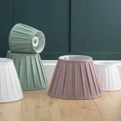 Raye Duck Egg Pleated Taper Silk Shade - 30cm -Fashion Lighting 13139401 1564944148208073