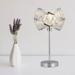 Dita 2 Band Chrome Table Lamp -Fashion Lighting 13157966 5564936869583803