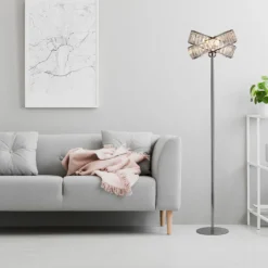 Dita 2 Band Chrome Floor Lamp -Fashion Lighting 13157967 1834936869482949