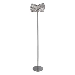 Dita 2 Band Chrome Floor Lamp -Fashion Lighting 13157967 5364911165083880
