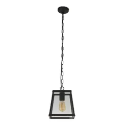 Bellevue 1 Light Industrial Pendant - Black -Fashion Lighting 13177664 1224976242709535