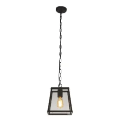 Bellevue 1 Light Industrial Pendant - Black -Fashion Lighting 13177664 3344976242650339