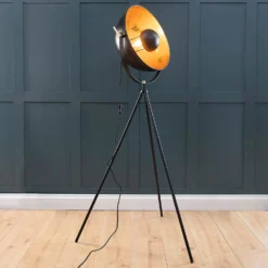 Kennedy Black & Gold Floor Lamp -Fashion Lighting 13191218 4974958577117747