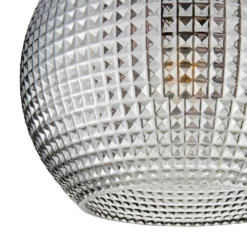 Safi Glass Flush Pendant - Chrome Smoke 10 Safi Glass Flush Pendant - Chrome Smoke -Fashion Lighting 13208300 1364896913050126