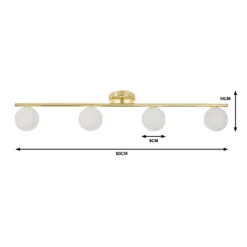 Orb 4 Lamp Spotlight Bar - Brass & Opal 11 Orb 4 Lamp Spotlight Bar - Brass & Opal -Fashion Lighting 13208303 1574909895071194