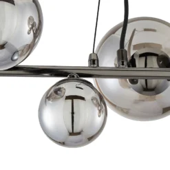 Orb II 7 Light Diner Pendant - Black Chrome Smoke -Fashion Lighting 13208306 1314896913040214