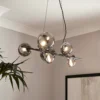 Orb II 7 Light Diner Pendant - Black Chrome Smoke -Fashion Lighting 13208306 1604896912938877