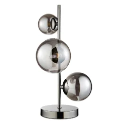 Orb II 3 Light Table Lamp - Black Chrome Smoke -Fashion Lighting 13208307 1974896912977685