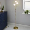 Orb 3 Light Floor Lamp - Brass & Opal -Fashion Lighting 13208308 1494896912940950