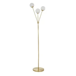 Orb 3 Light Floor Lamp - Brass & Opal 10 Orb 3 Light Floor Lamp - Brass & Opal -Fashion Lighting 13208308 5914896912993144