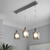 Jinx 3 Light Diner Pendant - Smoked Glass -Fashion Lighting 13208311 1544896913099941