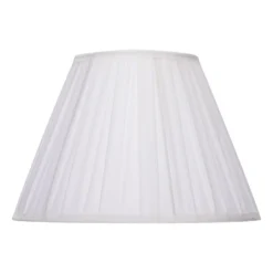 Raye White Pleated Taper Silk Shade - 40cm -Fashion Lighting 13222468 1924901095311960