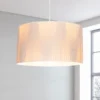 Raye Champagne Drum Pleated Silk Shade - 45cm -Fashion Lighting 13222471 1974901095477932