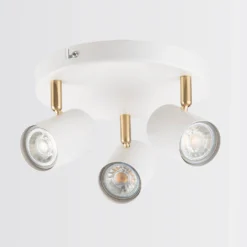 Thorpe 3 Lamp Spotlight Plate - White 8 Thorpe 3 Lamp Spotlight Plate - White -Fashion Lighting 13239140 1914928056090257