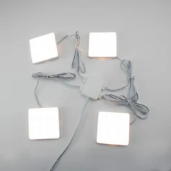 Set Of 4 LED Square Puck Lights 13 Set Of 4 LED Square Puck Lights -Fashion Lighting 13239145 1225007595023432