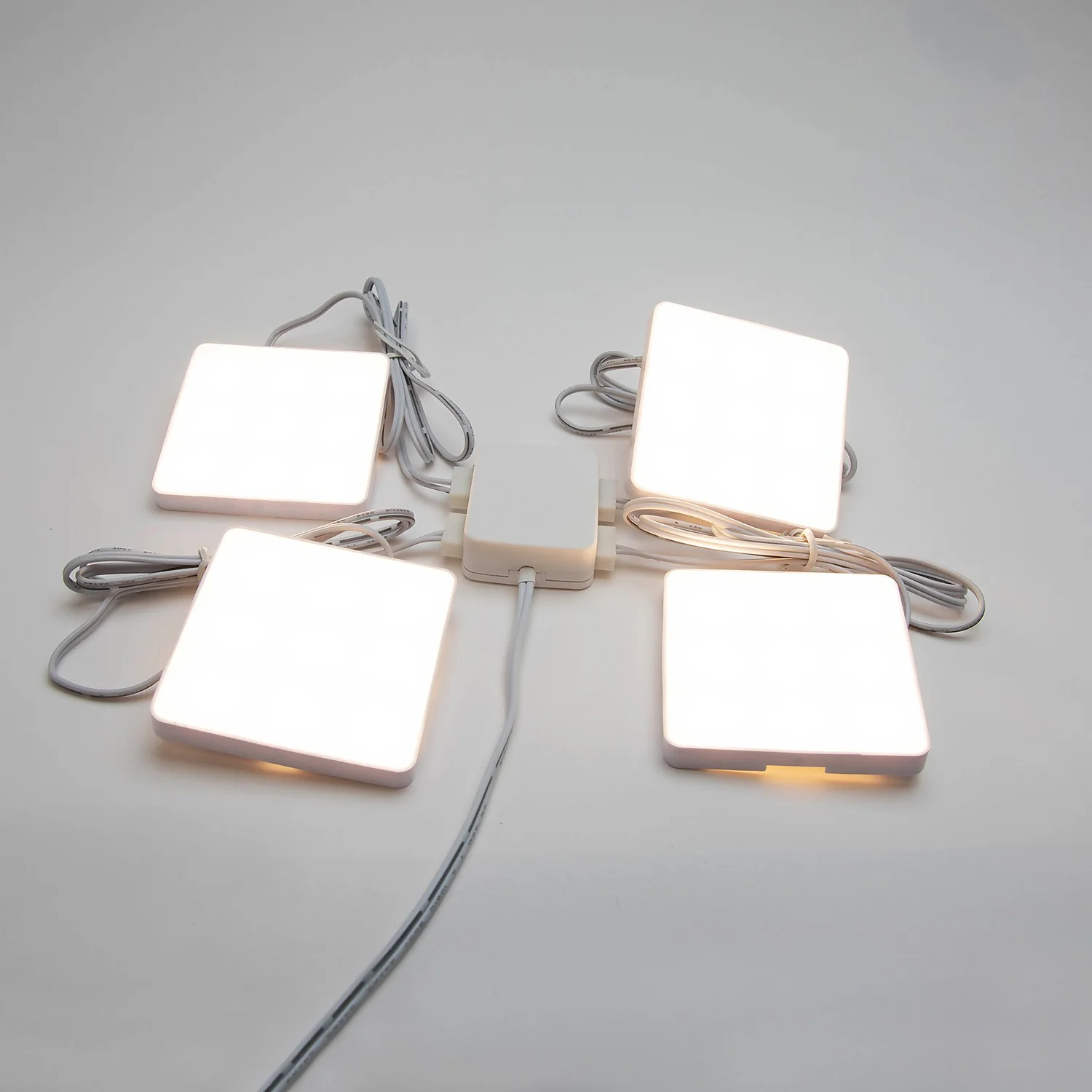 Set Of 4 LED Square Puck Lights 5 Set Of 4 LED Square Puck Lights - Image 3
