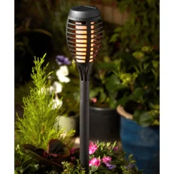 Party Flame Effect Solar Garden Torch - 4 Pack -Fashion Lighting 13280799 8454932211109475