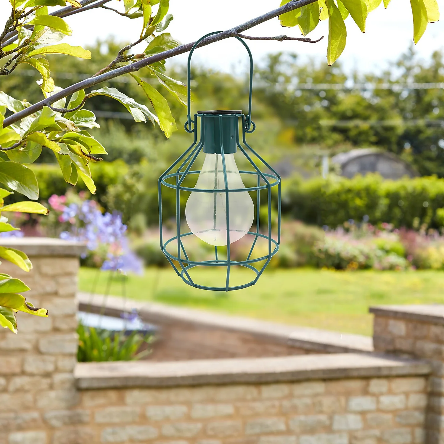 House Beautiful Firefly Solar Powered Caged Lantern 5 House Beautiful Firefly Solar Powered Caged Lantern - Image 3