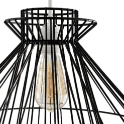 Dalston Wire Easy Fit Light Shade - Black -Fashion Lighting 13453792 1574915323304872