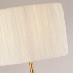 Raffia Floor Lamp - White & Gold -Fashion Lighting 13525826 1034956834965859