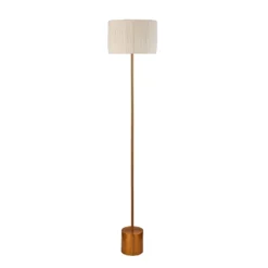 Raffia Floor Lamp - White & Gold -Fashion Lighting 13525826 1494956834911697