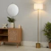 Raffia Floor Lamp - White & Gold -Fashion Lighting 13525826 9065042052897171