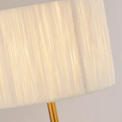Raffia Table Lamp - White & Gold 12 Raffia Table Lamp - White & Gold -Fashion Lighting 13525827 8194956834988512