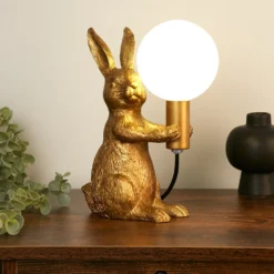 Rabbit Table Lamp - Gold & Glass 13 Rabbit Table Lamp - Gold & Glass -Fashion Lighting 13528281 1375042089879794