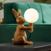 Rabbit Table Lamp - Gold & Glass -Fashion Lighting 13528281 2005009393262033