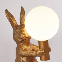 Rabbit Table Lamp - Gold & Glass 12 Rabbit Table Lamp - Gold & Glass -Fashion Lighting 13528281 9214956834768027