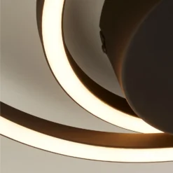 Sasha LED Flush Ceiling Light - Black -Fashion Lighting 13528468 1134976242696542