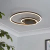 Sasha LED Flush Ceiling Light - Black -Fashion Lighting 13528468 4294976242542042