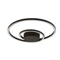Sasha LED Flush Ceiling Light - Black -Fashion Lighting 13528468 4684976242623990