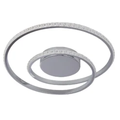 Sasha LED Flush Ceiling Light - Chrome & Crystal 9 Sasha LED Flush Ceiling Light - Chrome & Crystal -Fashion Lighting 13528471 1324975452917316