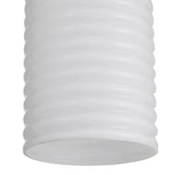 Katya Ribbed Glass Easy Fit Shade - White 9 Katya Ribbed Glass Easy Fit Shade - White -Fashion Lighting 13529605 2134945395669459
