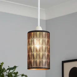 Shea Glass Easy Fit Shade - Black 11 Shea Glass Easy Fit Shade - Black -Fashion Lighting 13529621 1674945395505614