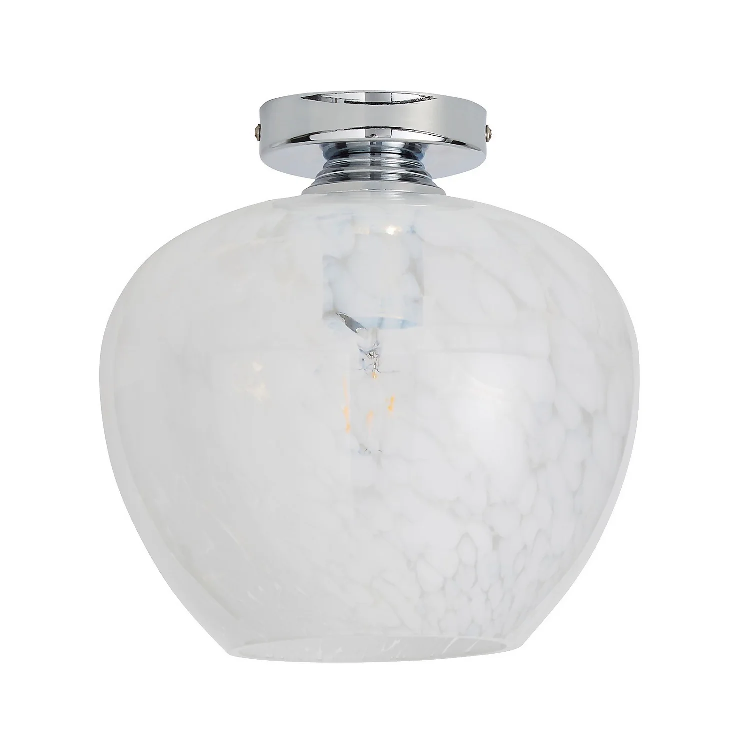 Fletcher Glass Flush Ceiling Light 5 Fletcher Glass Flush Ceiling Light - Image 3