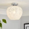 Fletcher Glass Flush Ceiling Light -Fashion Lighting 13529630 1844945396459620