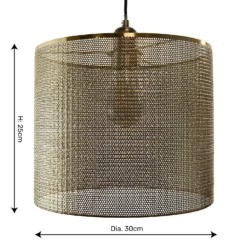 Amina Easy Fit Shade - Brass -Fashion Lighting 13695774 2144959109373373