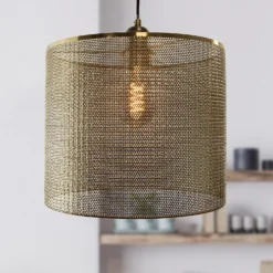 Amina Easy Fit Shade - Brass -Fashion Lighting 13695774 4984959109345653