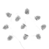 10 Silver Glitter Pinecone Christmas String Light (Battery Operated) -Fashion Lighting 13698356 7734984583859054