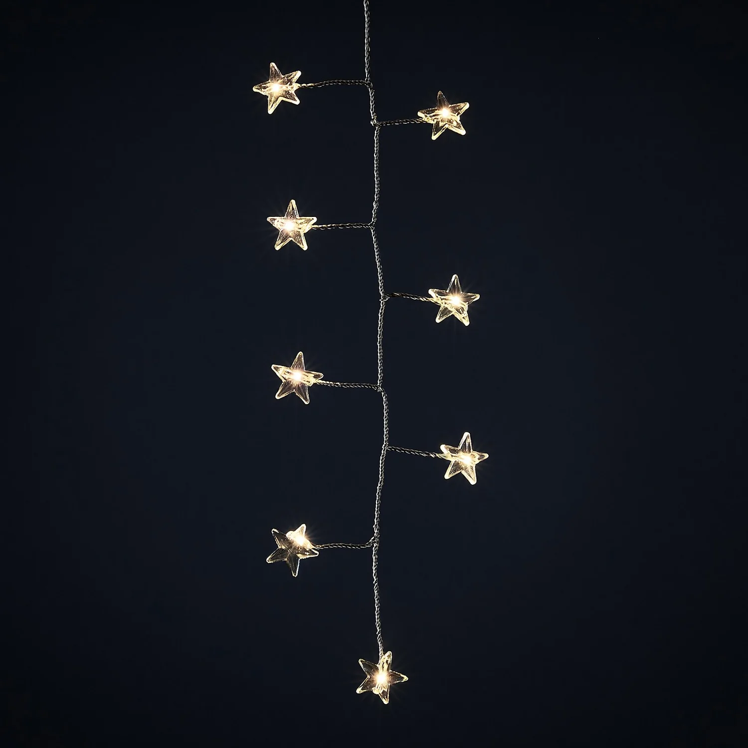 180 LED Star Silver Copper Wire Cluster Christmas Lights - Warm White 4 180 LED Star Silver Copper Wire Cluster Christmas Lights - Warm White - Image 2